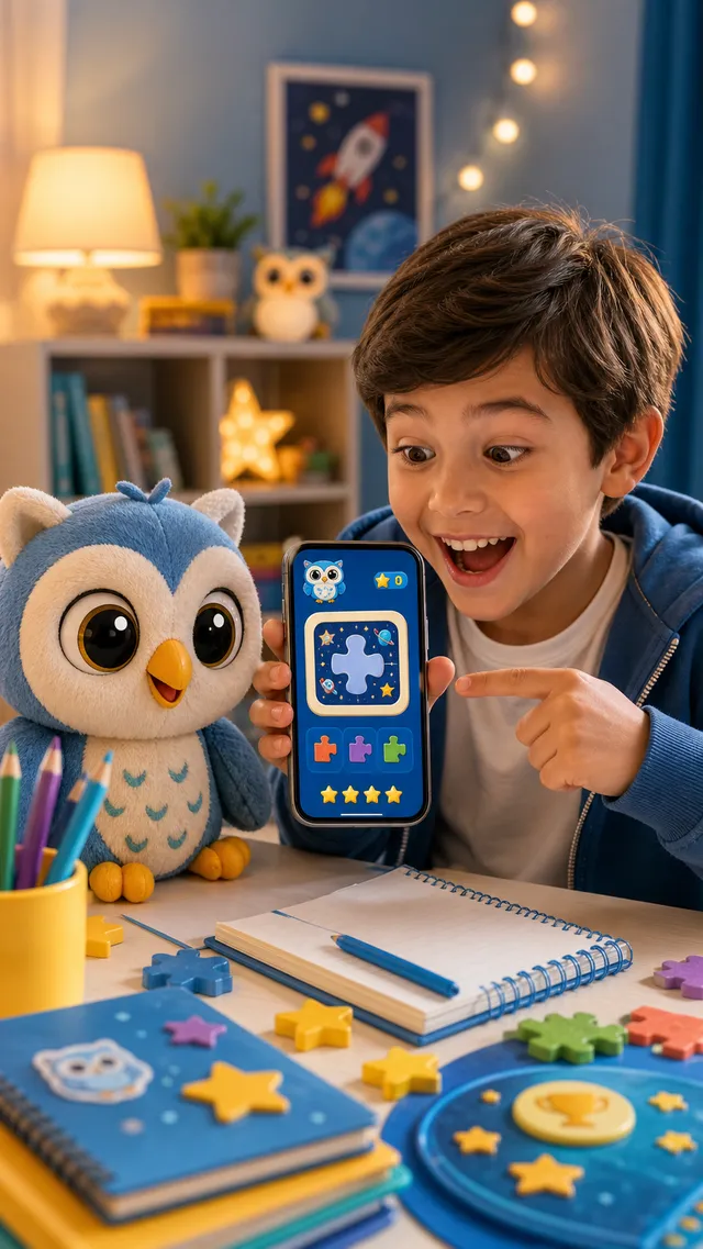 OWLClaw challenge mode puzzle scene with stars